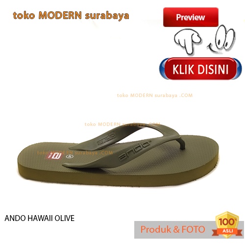 ANDO HAWAI OLIVE sandal jepit flat casual