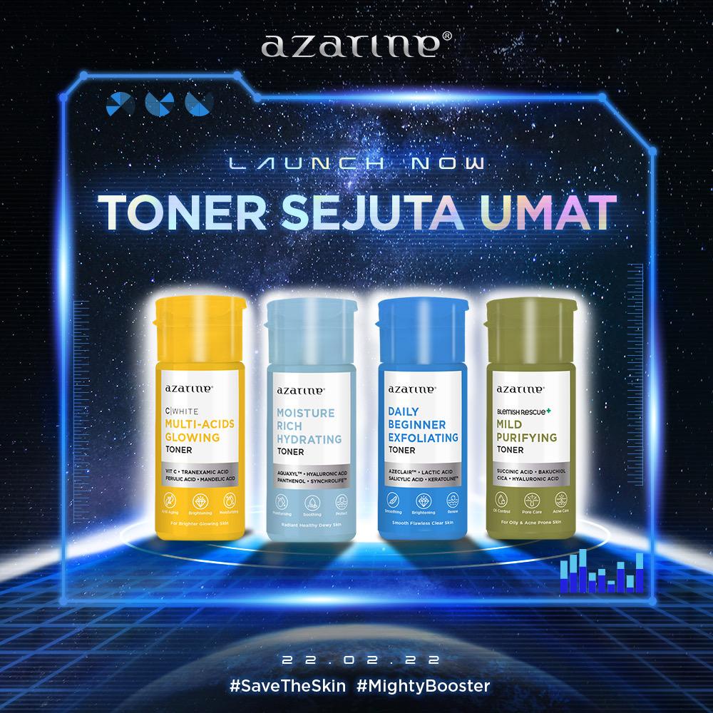 AZARINE Toner Multi-Acids / Hydrating / Exfoliating / Mild Purifying