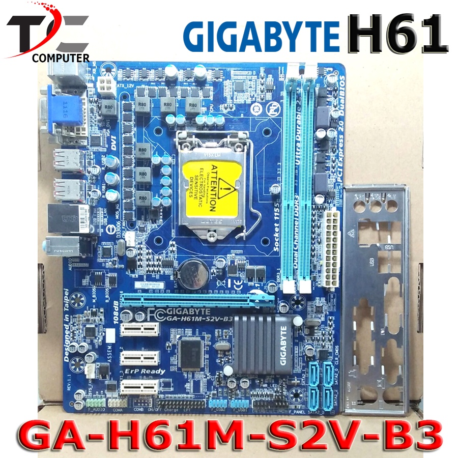 Mobo Mainboard Motherboard Intel LGA 1155 H61 Onboard GIGABYTE