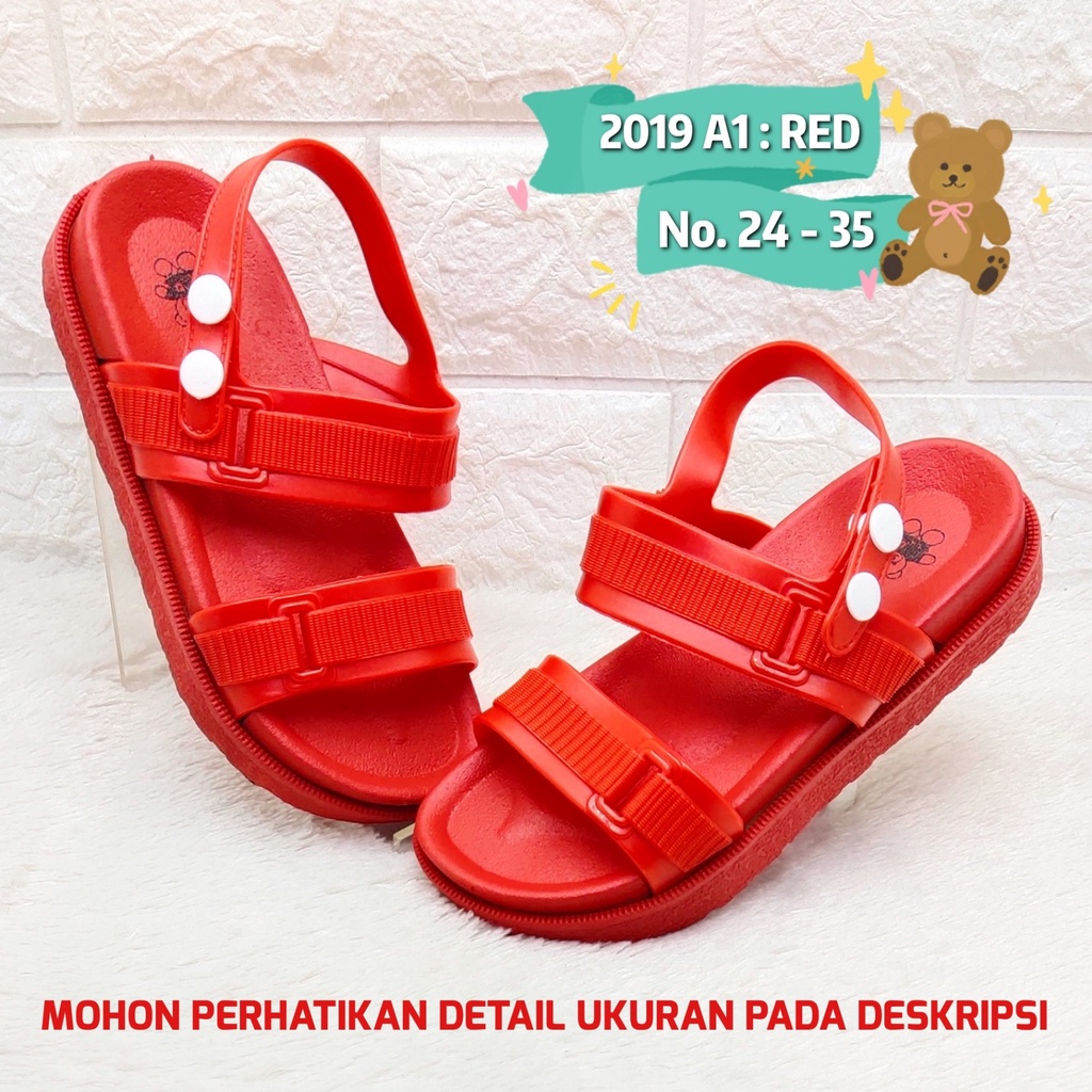 Sandal import anak perempuan 2019 A1 ALINA Sendal antislip ringan anak cewek SDLSA