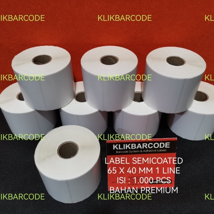 

STIKER LABEL BARCODE KESEHATAN PUSKESMAS 65 X 40 SEMICOATED - 65x40 MM - 1000pc