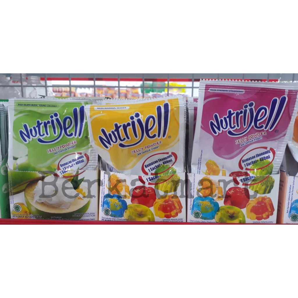 Nutrijell Ekonomis sachet Nutrijel bubuk jelly 10gr ALL VARIANT - MURAH