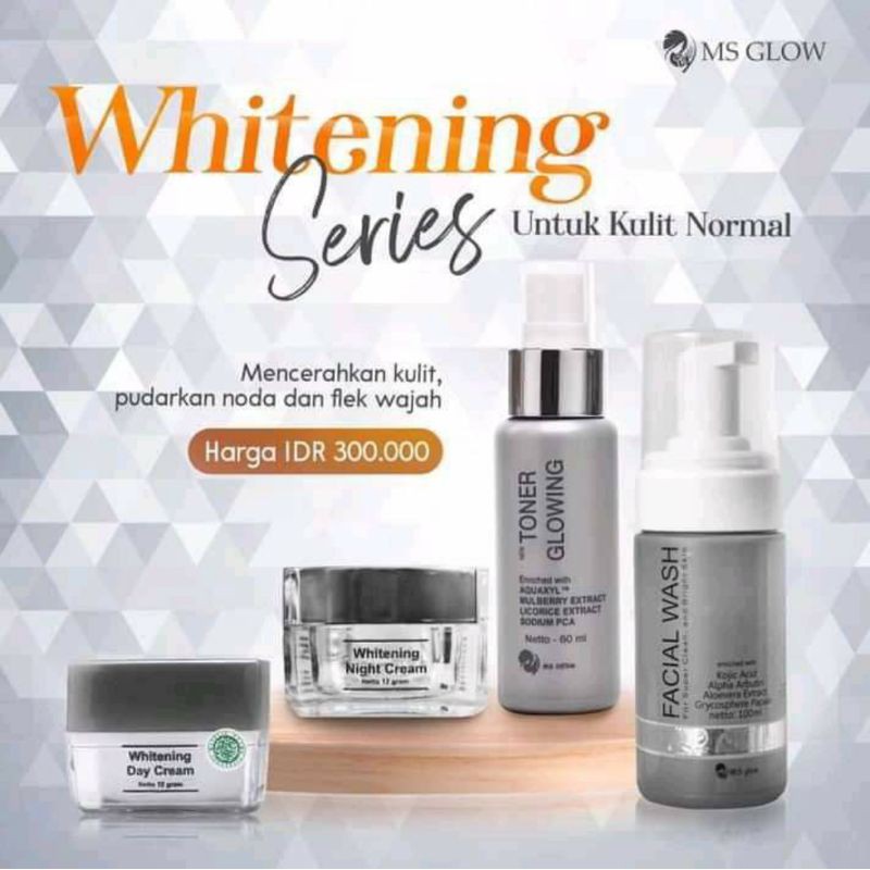 Skincare Ms Glow Paket Whitening Tangerang free gift Member resmi ber id card