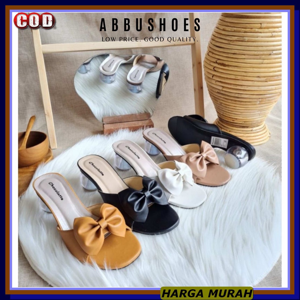 ( Termurah ) Sandal Hak Tahu Wanita Rajut Import Sf62 Glite Cp Pi NA701 Aj 02 Hak Kaca Telor  Koko
