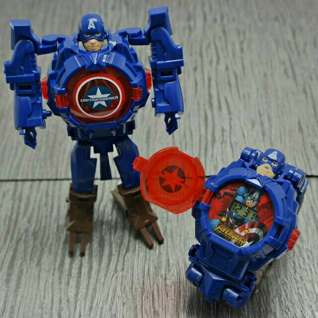 Jam Tangan Anak-anak Digital Robot Avengers Karakter