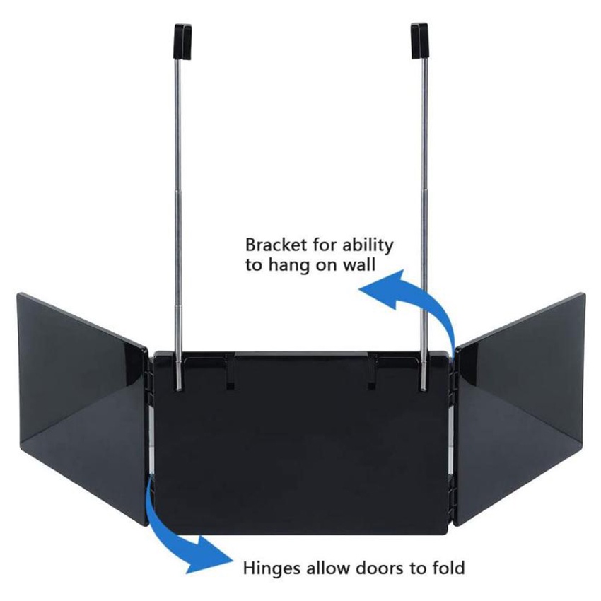 Kaca Barbershop Lipat Kaca Salon Besar Kaca Lipat Barber Cermin Folding Mirror Cermin Kaca Lipat