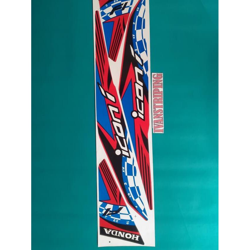 TFY Stiker motor striping motor beat fi injection variasi icon speed 