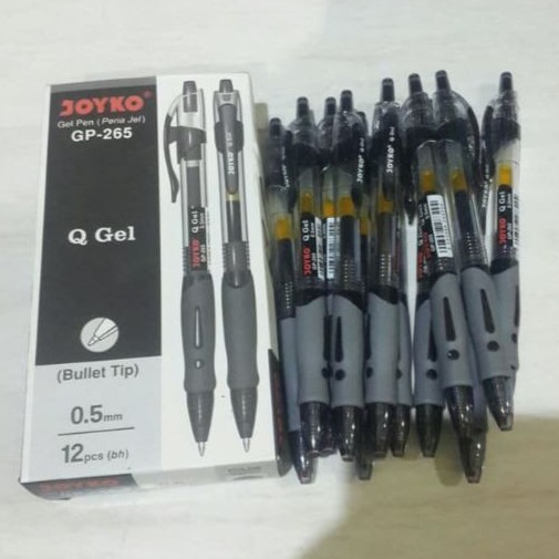 

Pulpen Q Gel Joyko / Pen Q Gel Joyko GP-265 0.5 mm / Tinta Hitam Pulpen Q Gel Murah Meriah