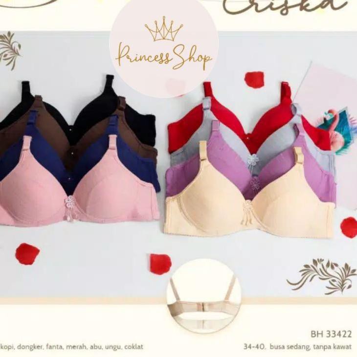 SHOPEE MARET Bh sorex tanpa kawat/Bra Busa sedang kait 2 Terlaris ✽