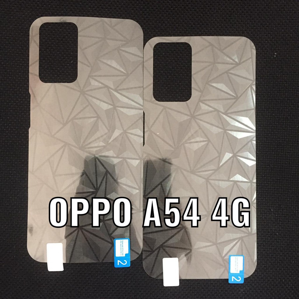 OPPO A77S A17 A17K A54 A16 A15 A15S A33 A53 A31 A52 A92 ANTI GORES BELAKANG SKIN DIAMOND 3D SPIRAL ANTI JAMUR PELINDUNG BELAKANG ANTI JAMURAN