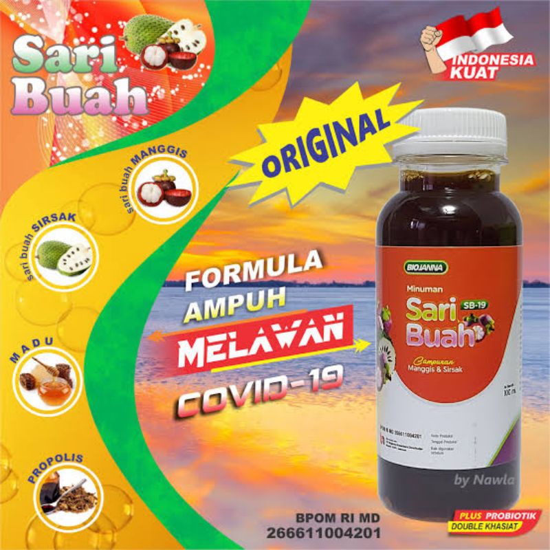 Probiotik Sari Buah SB-19- Biojanna berlabel original 100ml