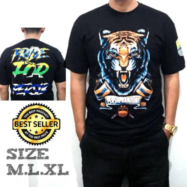 Kaos persib maung bandung / kaos persib hitam / kaos pendek persib / kaos distro