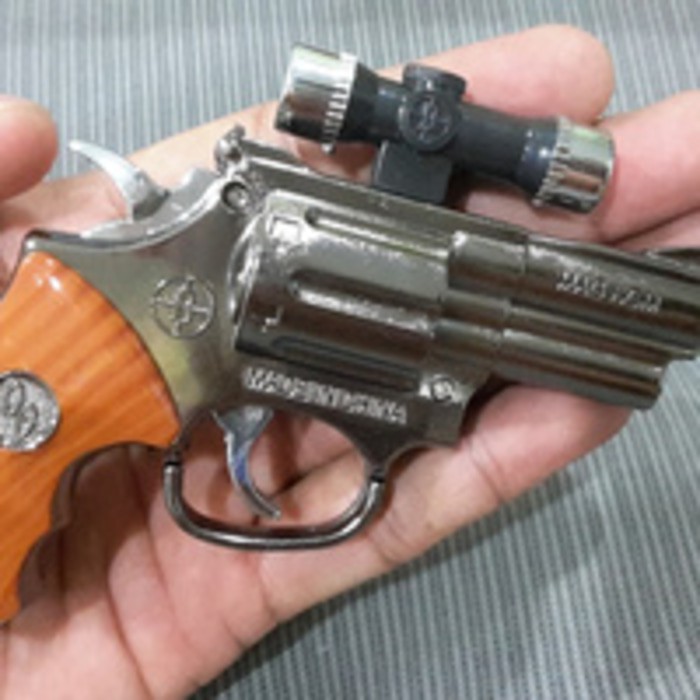 Korek Gas Korek Api Mancis Pistol Revolver Laser