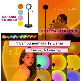 [TERMURAH] LAMPU SUNSET AESTHETIC EFEK MATAHARI LAMPU PROYEKTOR TIDUR