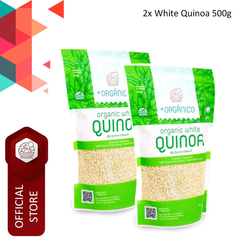 

White Quinoa Organic El Organico 500gr (Double Pack)