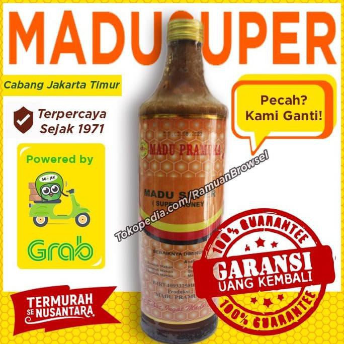 

Madu Pramuka Alami Super 650ml (Madu + Pollen + Royal Jelly)