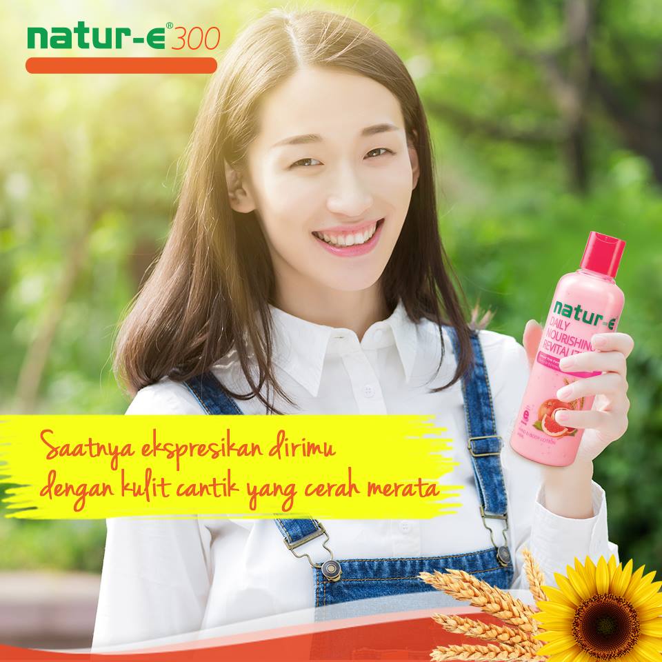 [BPOM] Natur-E Protect &amp; Glow Hand Body Lotion Isi 245ml (Pink) / Natur E HBL Revitalizing / MY MOM