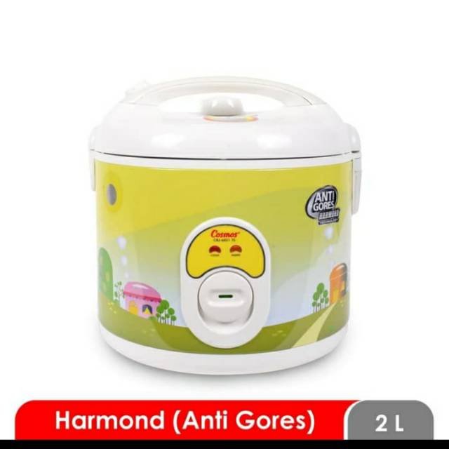 COSMOS Rice Cooker 1.8 Liter Anti Gores CRJ 6021 Harmond / Magic Com - Garansi 1 Tahun