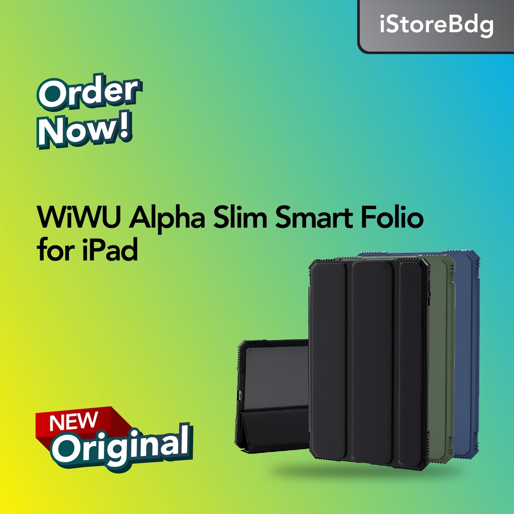 WiWU Alpha Slim Smart Folio Case for iPd