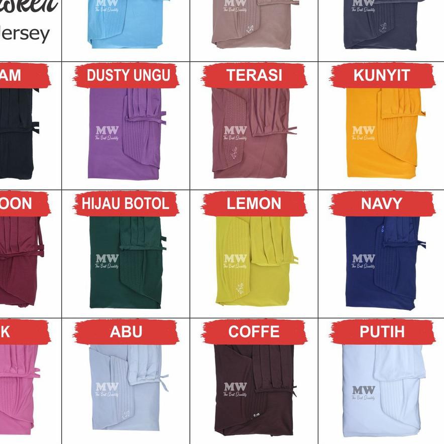 [SHOPEE 12.12] MAWADDAH JILBAB PET JUMBO JERSEY VARIASI MASKER ORI MASKER (JILBAB MASKER) 4000