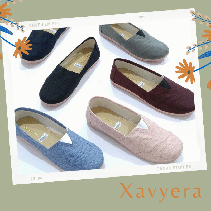 Borneo NS55 SEPATU FLATSHOES Kanvas  (6 WARNA)