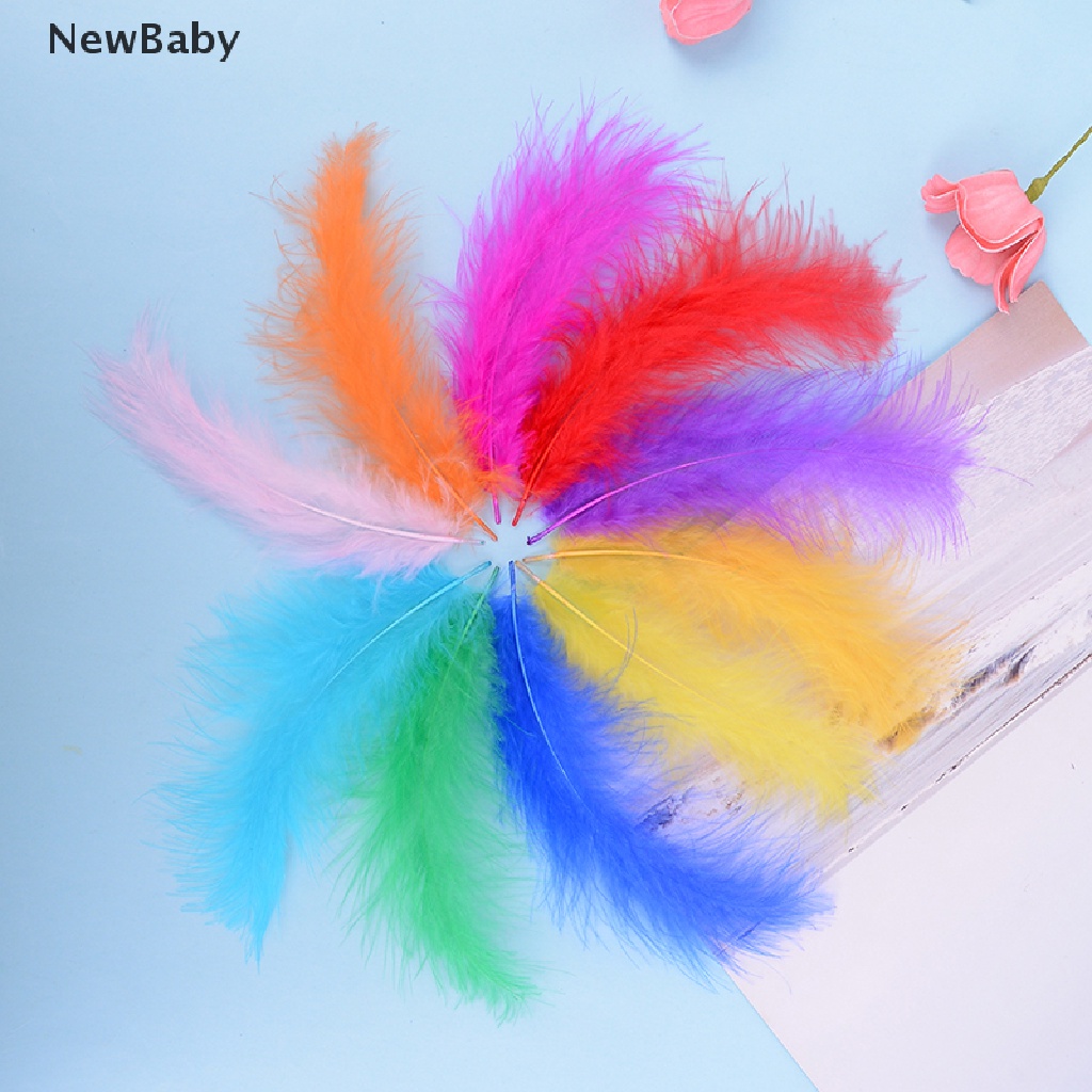 50pcs / set Bulu Ayam Turki 10-15cm Untuk Dekorasi Karnaval diy