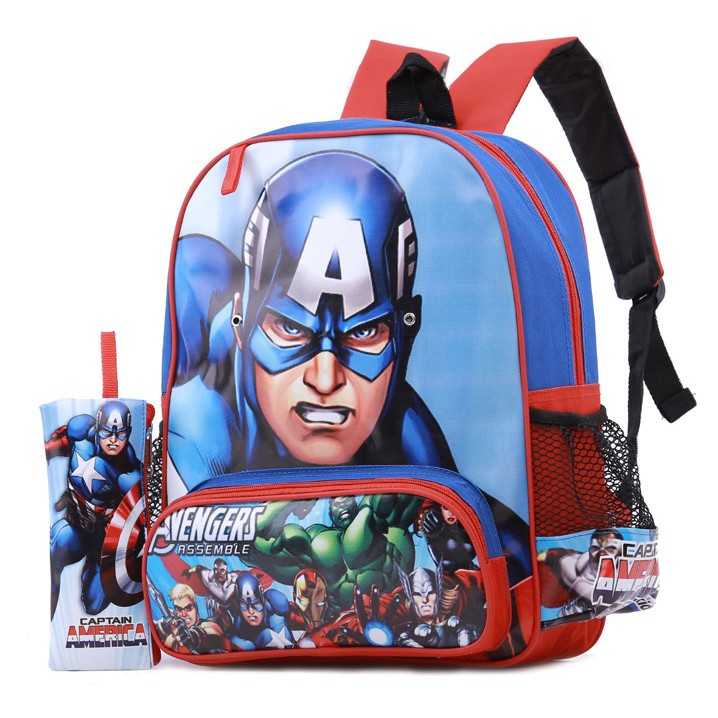 Tas Sekolah Anak Laki Laki SD & TK Karakter THE AVENGERS Garsel  GWI 5866
