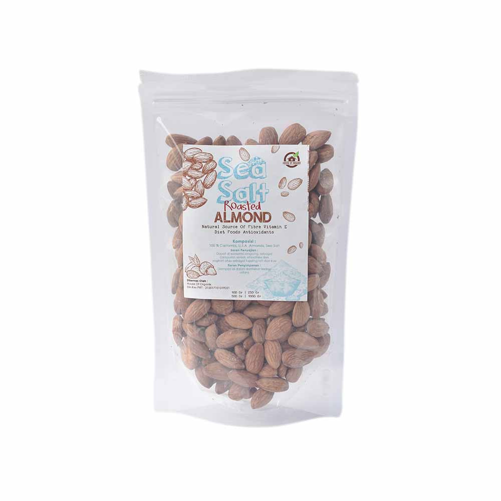 Sea Salt Roasted Almond (Panggang) 250 Gr