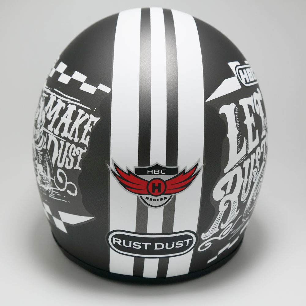 HELM CAKIL HBC RUST DUST GREY ( Fullface / Klasik / Retro / Vespa )