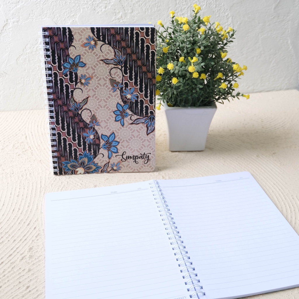 Ring Notebook A5 | Diary | Buku Tulis A5 | Agenda Batik Mahakarya Simpaty