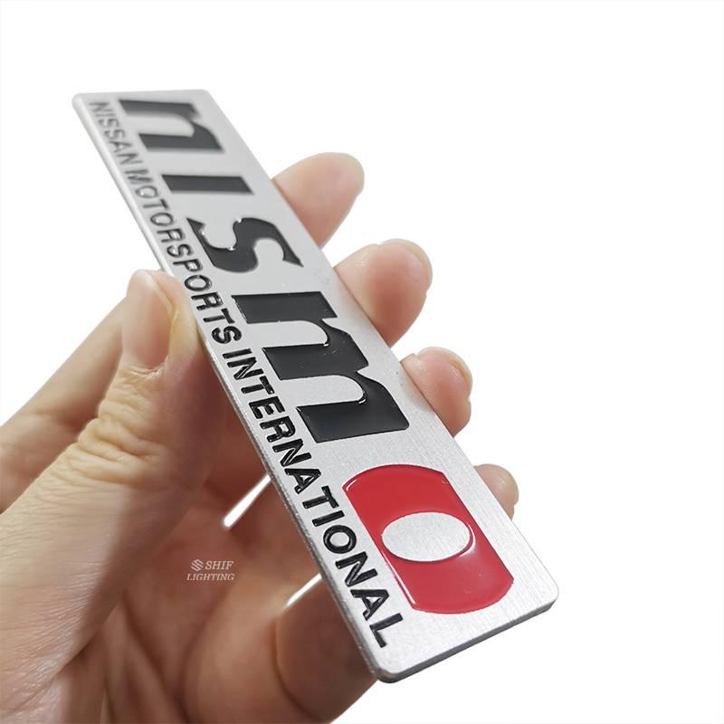 1pc Stiker Emblem Logo Nismo Nissan Bahan Metal Untuk Fender Samping Mobil Nissan