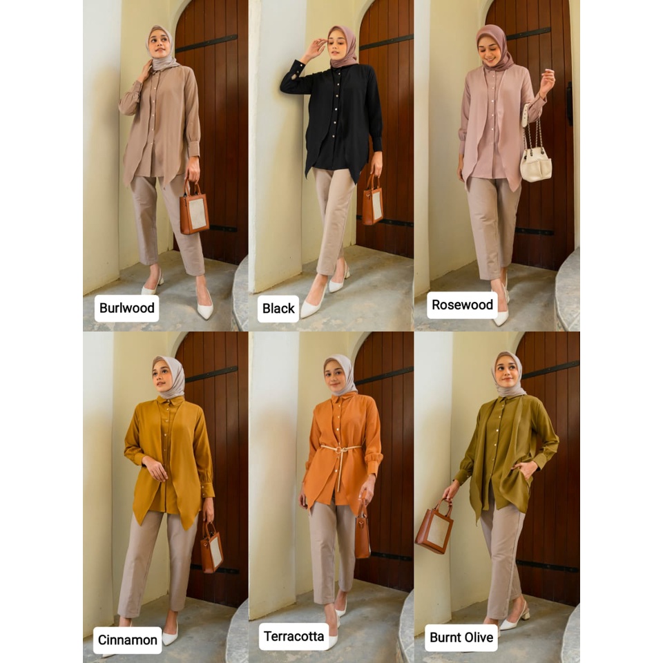 DIYA BLOUSE KAMILA WARDROBE / BLOUSE WANITA / KEMEJA KAMILA WARDROBE / ATASAN WANITA
