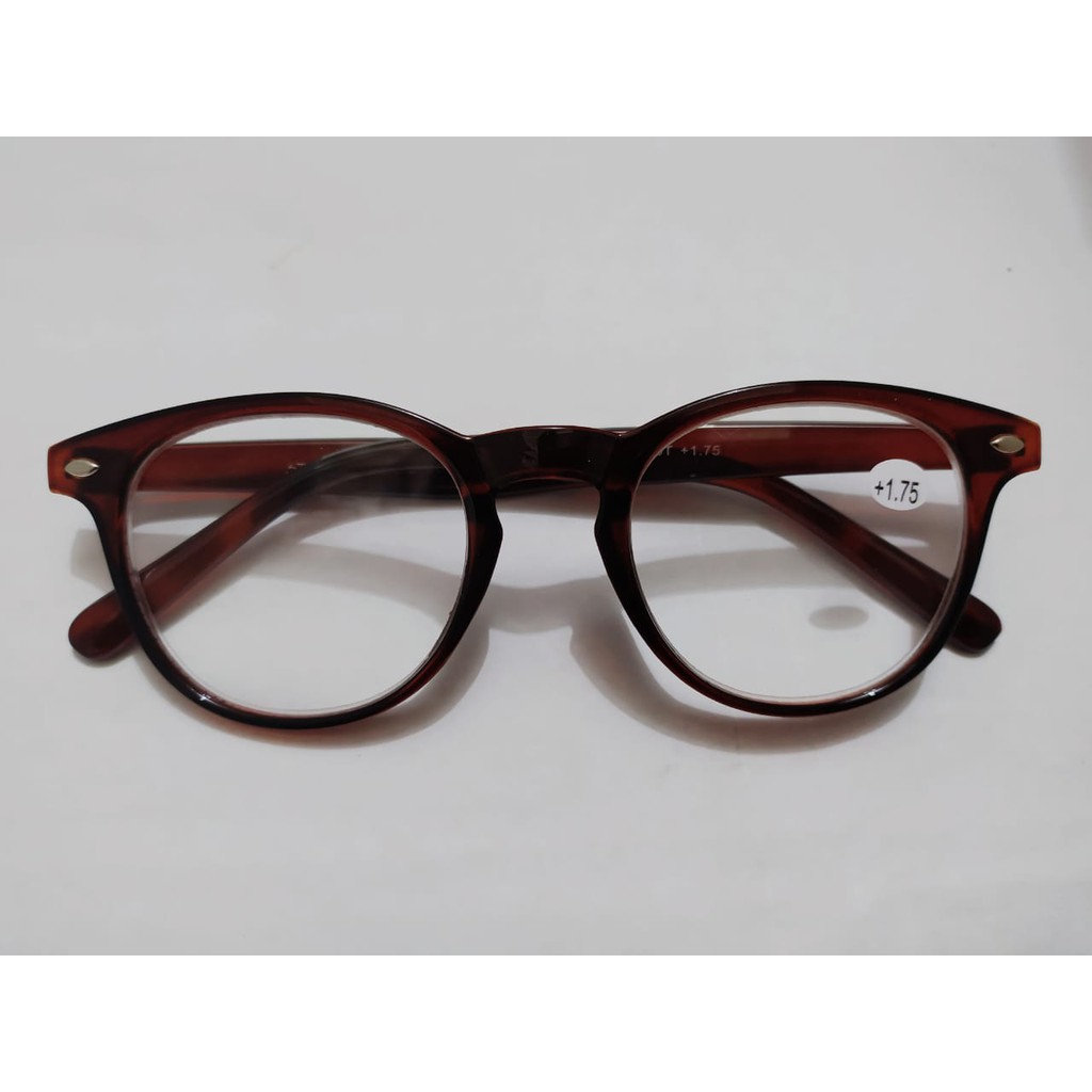 MODEL TERBARU !! Kacamata Baca Plus  (+) Pria / Wanita +1.00 s/d +3.00 WARNA hitam dan coklat