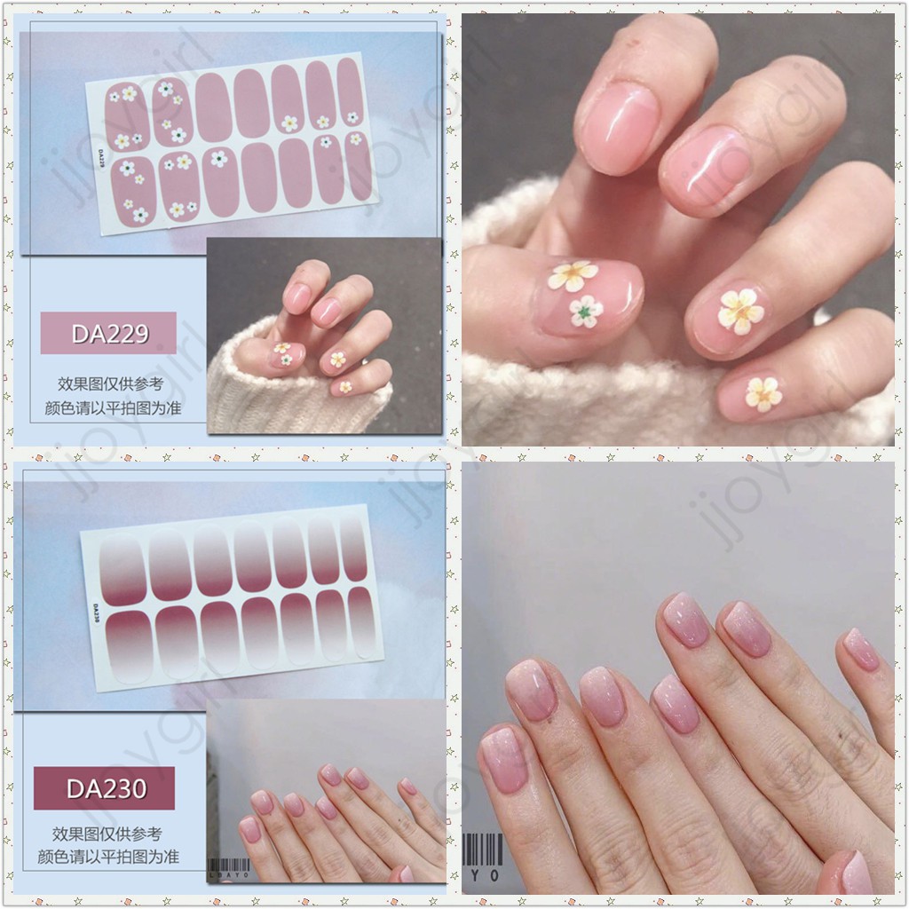 &lt;Jjoygirl&gt;DA Nail sticker motif / sticker kuku / stiker kuku / nail stiker glitter / stripes design