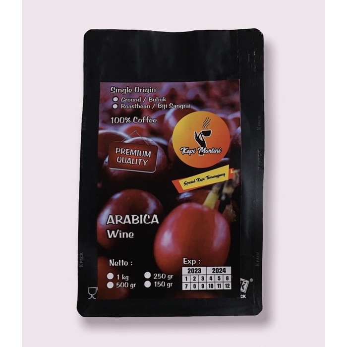 

Kopi Bubuk Arabica Wine Temanggung 250gr - Kopi Bubuk - Premium coffee