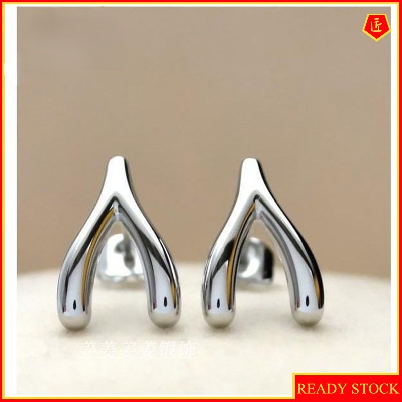 [Ready Stock]Simple Personality Silver Stud Earrings