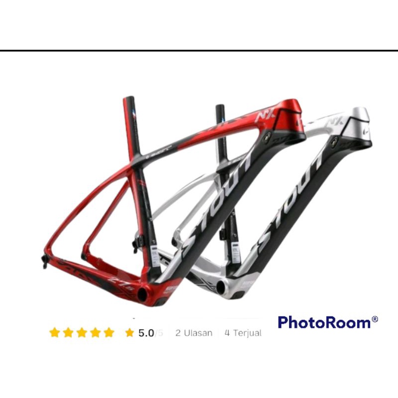 frame sepeda mtb carbon 27.5 stout mc frame set original taiwan