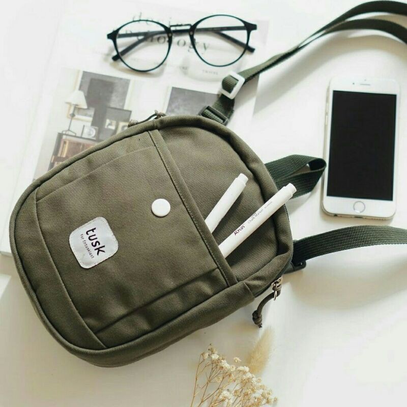 Tas Selempang Original Tusk Hacigo Army