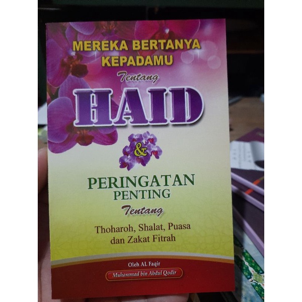 

mereka bertanya kepadamu tentang Haidl