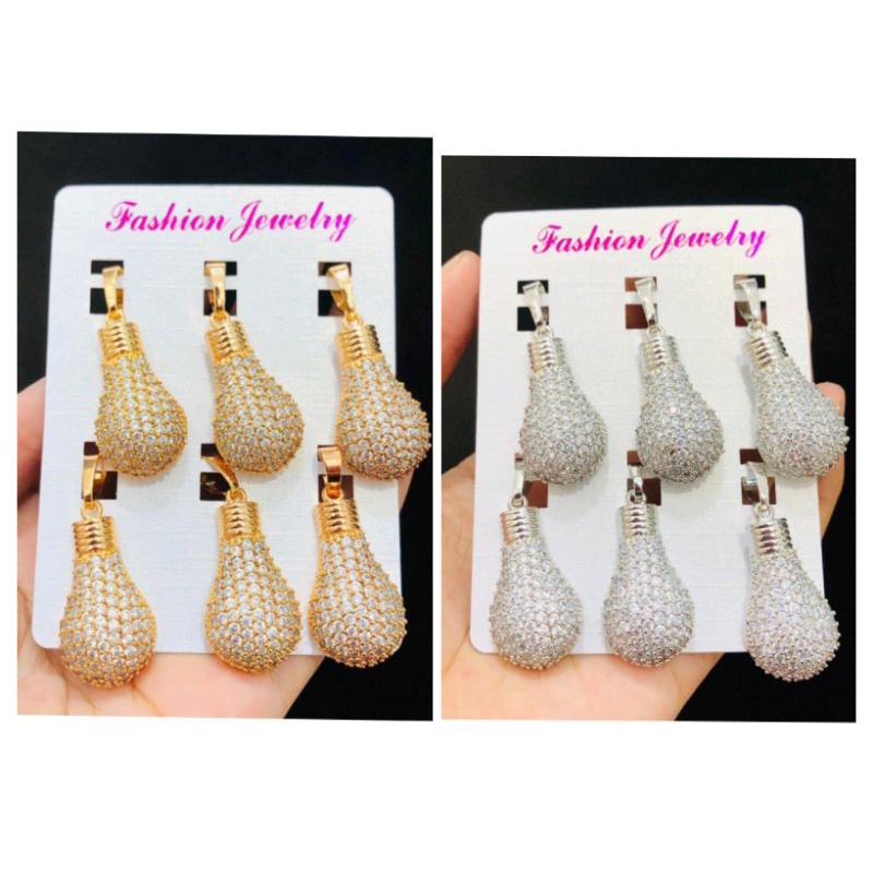 Ramk44. Liontin xuping Kalung wanita lapis emas dgn mata zircon