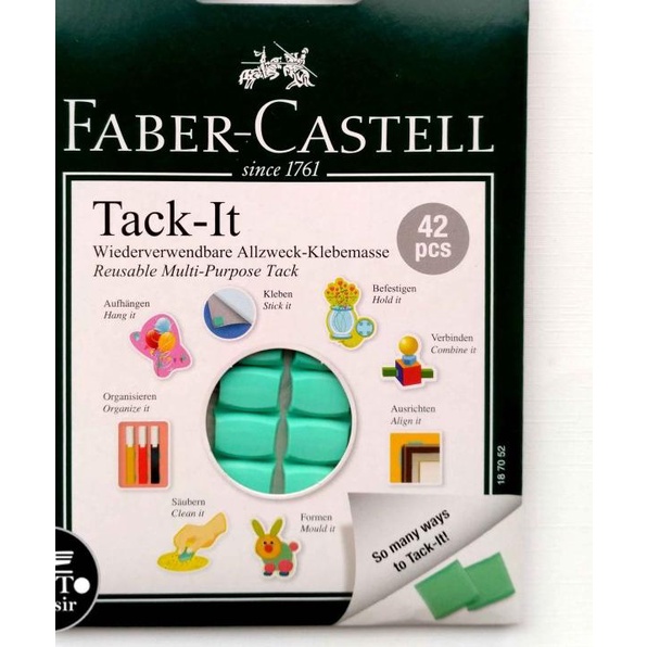 

❀ Faber Castell Tack It Reusable Multi-Purpose Tack Lem Serbaguna Isi 42 ❂