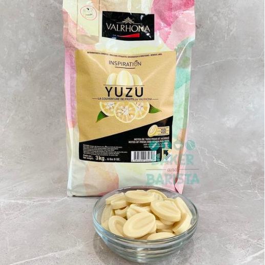 

Valrhona Chocolate Inspiration Yuzu 200gr Couverture repack bakernbar99 Juara