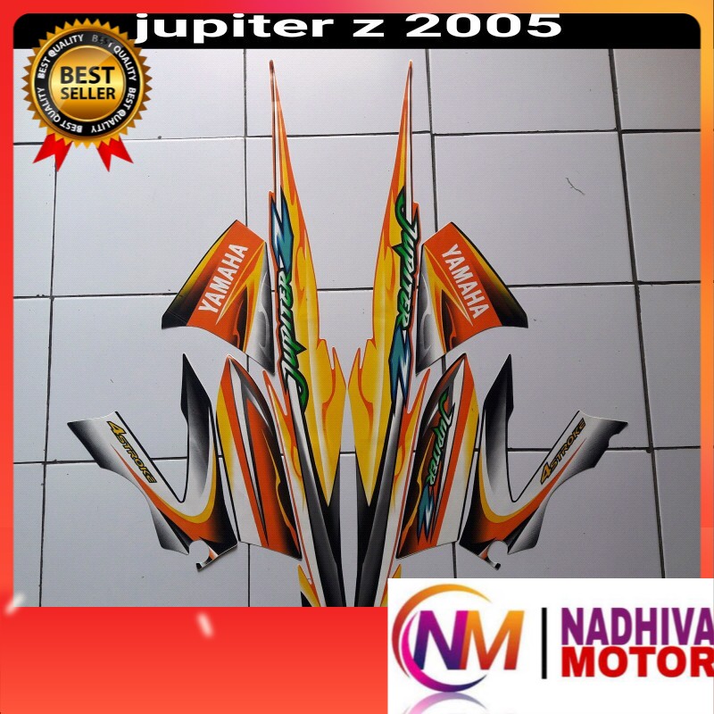 stiker motor jupiter z 2005 orange