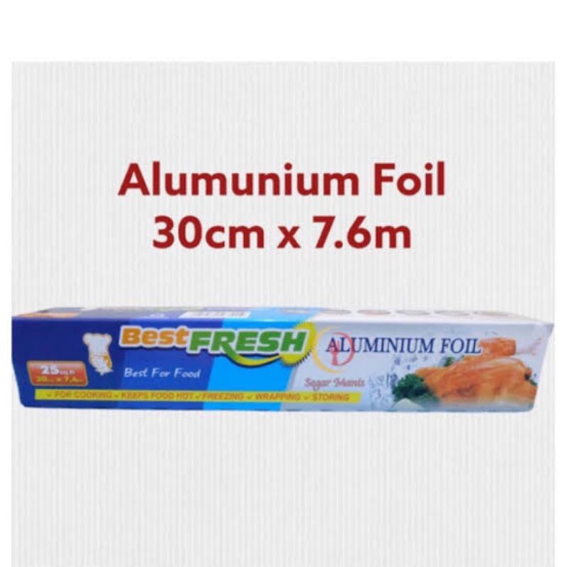Jual BEST FRESH ALUMINIUM FOIL 30cmX7,6M MKU Shopee Indonesia