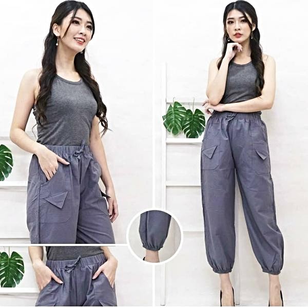 Celana Jogger Wanita | Jogger Pants Katun Terbaru Kekinian