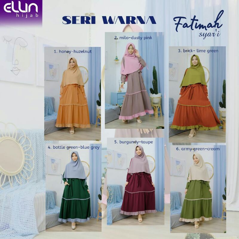FATIMAH SYARI BY ELLIN HIJAB ORI AB COLLECTION GROSIR