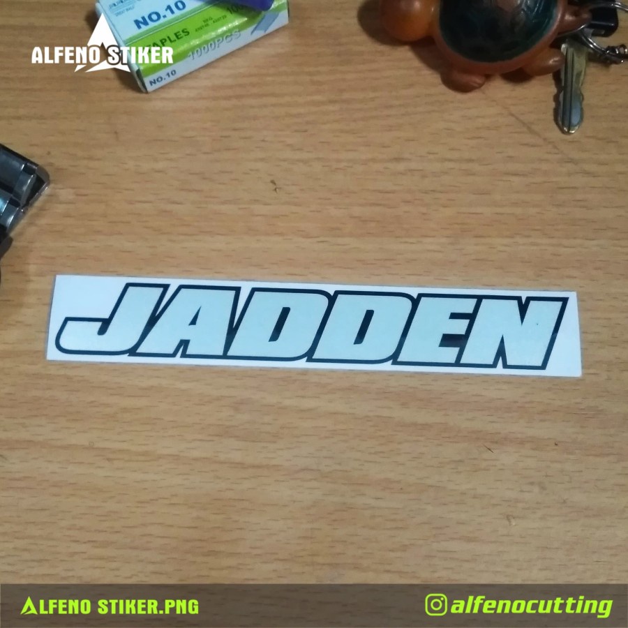 Stiker JADDEN | Cutting Sticker Bis STJ
