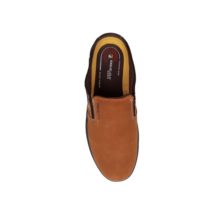 SEPATU SANDAL PAKALOLO PRIA ORIGINAL CASUAL KULIT ASLI BROWN PB04