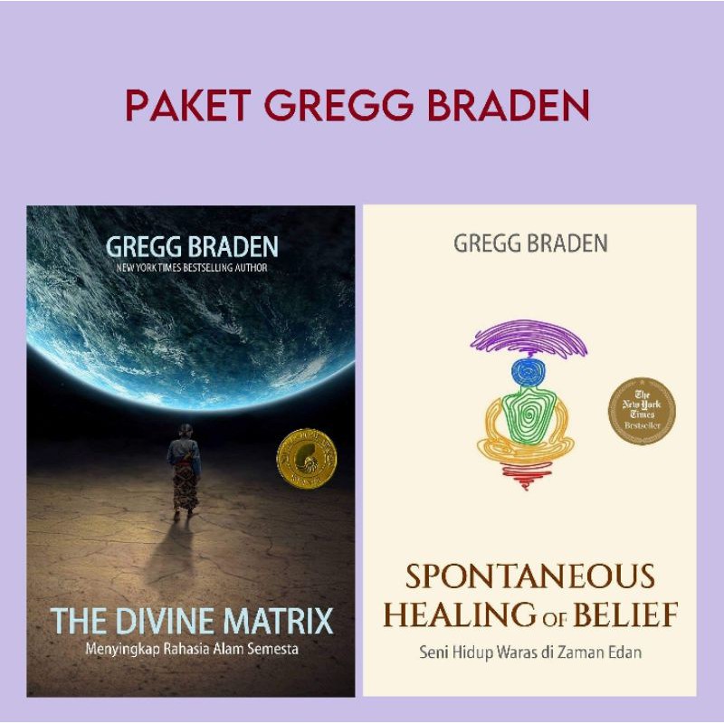 PAKET DIVINE MATRIX &amp; SPONTANEOUS HEALING (GREGG BRADEN)