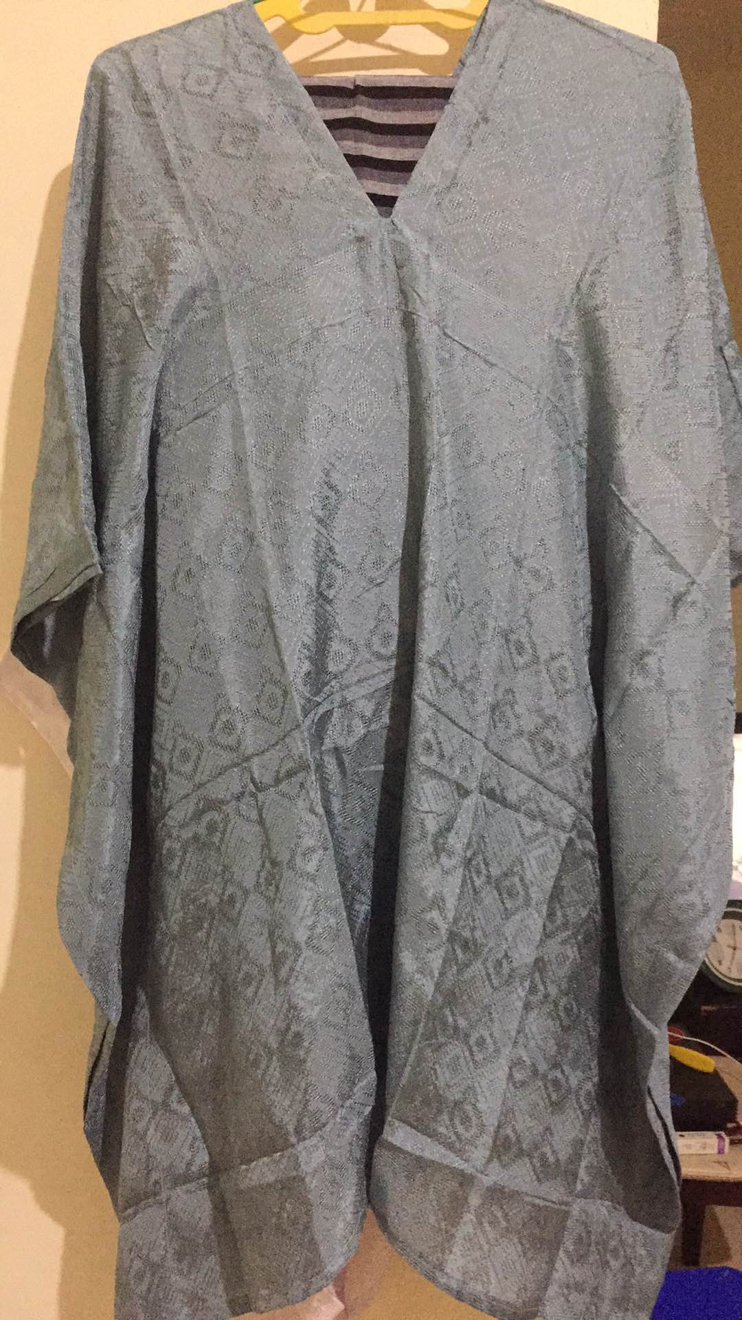 Setelan Rnb Long Kaftan Viscose + Lurik Tenun Batik Tuman Solo